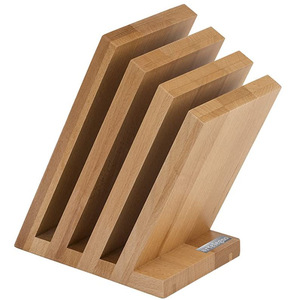 Ensemble de blocs de couteaux magnétiques support avec bois de noyer hêtre 4 couches support de <span class=keywords><strong>couteau</strong></span> en bambou - Product Image 2
