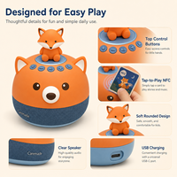 Lecteur d'histoires audio éducatif interactif pour enfants en forme d'animal NFC avec cartes intelligentes et batterie au lithium pour les 2-13 ans