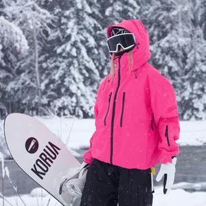 Traje de Esquí y Snowboard Impermeable 100% Poliéster para Mujer y Hombre, Chaquetas Deportivas de Invierno con Cierre de Cremallera y Permeabilidad a la Humedad - Product Image 5