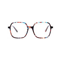 Joysee LT3040 vente en gros de lunettes basses quantité minimale de commande unisexe, montures optiques carrées en acétate à monture complète, lunettes de tortue fines et colorées