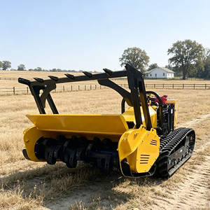 Trituratore <span class=keywords><strong>di</strong></span> Vegetazione Multifunzionale a Cingoli Elettrico per Lavori Forestali e Agricoli, Telecomandato con Motore da 7500W - Product Image 1