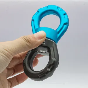 2023 High Quality Aluminum Swivel Carabiner Safest Rotational Device Hanging Accessory For Web Tree Swing