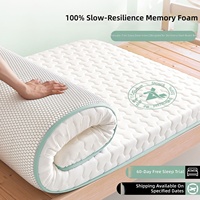 Zenmoon Housse de matelas simple en mousse à mémoire de forme durable pour dortoir étudiant, en fibre synthétique, résistante à la pression, à rebond lent, coussin doux pour