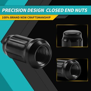 23 PCS <span class=keywords><strong>de</strong></span> boîte noire <span class=keywords><strong>1</strong></span>/<span class=keywords><strong>2</strong></span> "-<span class=keywords><strong>20</strong></span> Spline Bulge Acorn Spline Lug Nuts pour Jeep - Product Image 4