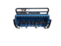 Tondeuse robot chenillée industrielle diesel à démarrage électrique et télécommande, moteur brushless 600W, coupe-herbe polyvalent pour pentes
