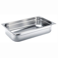Bac Gastronorm GN en Acier Inoxydable 40mm Taille 1/1 pour Buffet et Restauration – Contenant Alimentaire pour Hôtels