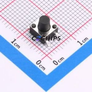 K2-6639SP-G4SC-04 Tactile Switch SMD-4P,6x6mm Switch Single Pole Single Throw Round Button 2.5N Vertical Mount - Product Image 1