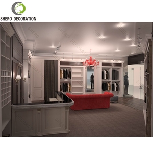 Boutique Vêtements de luxe pour hommes Design Solutions Vêtements personnalisés Vitrine d'affichage pour la décoration de la boutique - Product Image 4