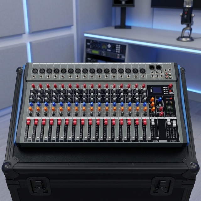 Professional Audio Mixer 16-Channel 16DSP Effects Dj Controller/audio Console Mixer Sound Equipment/amplifiers/speaker for Stage