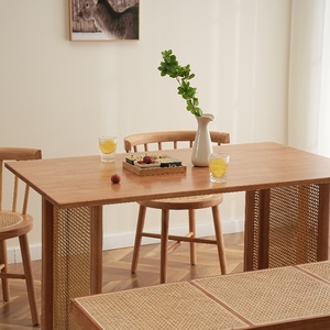 Bán buôn ghế Nordic rắn gỗ hình chữ nhật và vuông bàn ăn Thiết kế phổ biến cho quán cà phê nhà hàng khách sạn phòng ăn - Product Image 5