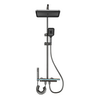 Système de douche numérique moderne en métal à température contrôlée avec affichage numérique – Garantie 5 ans – Solution complète pour salles de bain d'hôtels