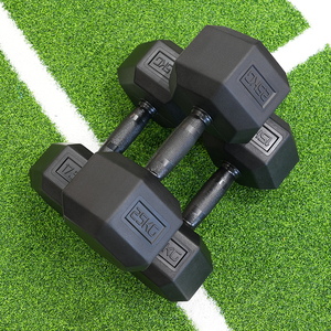 Tập thể dục bền miễn phí trọng lượng lục giác quả tạ phòng tập thể dục Workout dumbell cao su HEX quả tạ - Product Image 4
