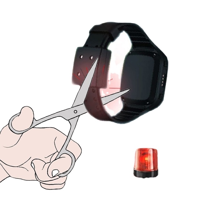 Kids GPS Bracelet Watch Device Waterproof IP67 Offender GPS Tracking Watch