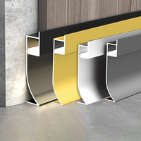 Plinthe de sol en aluminium au design moderne de haute qualité Accessoires de carrelage en alliage métallique durable