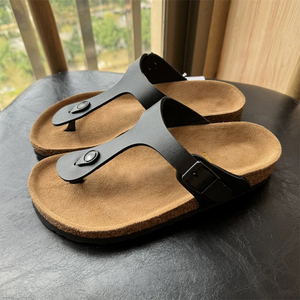 Zapatillas de corcho de cuero Genuino Birkenstocks de Alta calidad, zapatos de mulizados - Product Image 5