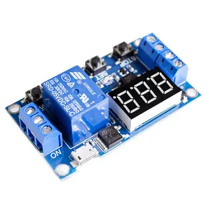 UWorld 6~30V 12V 24V Micro USB 5A 1 Channel Delay Timer Relay Module Cycle ON/OFF timer Delay Power Off Switch Module