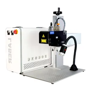 JPT Mopa 50 W 60 W 100 W 200 W Farbe 3D Metallplatte Tieffaserlaser-Markierungsmaschine 3D-Faserlaser-Markierungsmaschine