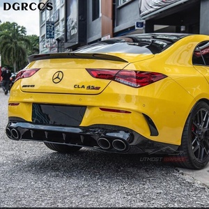 Aileron arrière style AMG en fibre de carbone polie W118 C118 2019-2024, installation par ruban adhésif - Product Image 6