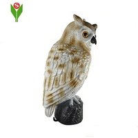 Leurre de hibou de jardin intérieur en plastique pour effrayer les oiseaux