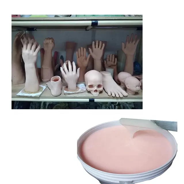Borracha de silicone líquido para a fabricação de prosthesis