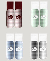Chaussettes de Pilates personnalisées Pialtes Studio, design estival, jolies chaussettes antidérapantes avec broderie à volants