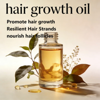 Minyak Pertumbuhan Rambut Organik OEM Grosir - Minyak Habbatussauda & Minyak Jarak untuk Menebalkan & Menumbuhkan Kembali Rambut