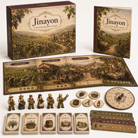 Jeu de société personnalisé en carton sur la saison de la récolte des vignobles européens, pour la gestion des cooperatives, destiné aux vignerons, aux routes viticoles et au tourisme des vignobles