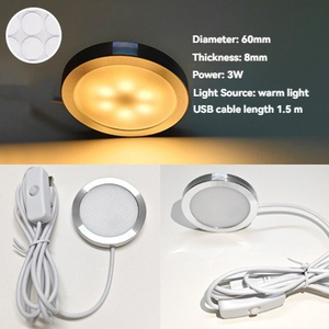 <span class=keywords><strong>Luz</strong></span> <span class=keywords><strong>LED</strong></span> Ultrafina USB, Regulable, 5V, Bajo Voltaje, <span class=keywords><strong>Luz</strong></span> de Gabinete de Aluminio <span class=keywords><strong>para</strong></span> Lámpara Bambu, Vinoteca, Proyectos de Impresión 3D - Product Image 3