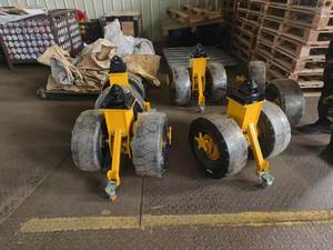 Versand behälter Rollen räder 16 "& 22" Hinterrad rolle Voll gummi Starre Handhabung für Container - Product Image 5