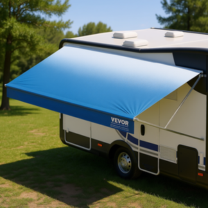Toldo para caravana de 15 pies, retráctil manual, de PVC impermeable, para protección solar en exteriores. - Product Image 2