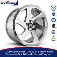 Offre Spéciale Jantes en Alliage Forgé Monobloc 6 Branches Type Turbine 18x8.5 19x9.0 Argent Brossé 5x112 pour Audi RS3 Berline
