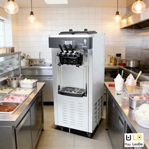 Machine à glace molle LD, usage commercial, directement de l'usine, 2300W 220V/110V, <span class=keywords><strong>bouton</strong></span> d'arrêt d'urgence optimisé - Product Image 6