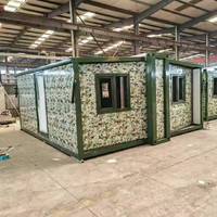 Maison d'extension modulaire à double aile pliante en conteneur vivant du fabricant chinois avec équipement complet