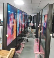 Écran publicitaire numérique LCD sur pied, totem à double écran, affichage double face 4K de 85 pouces