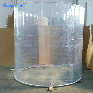 Grandview Usine Personnalisé Diverses Tailles Grand Cylindre Acrylique Aquarium Fish Tank Coupe Haute Transmission De La Lumière 30 Ans - Product Image 2
