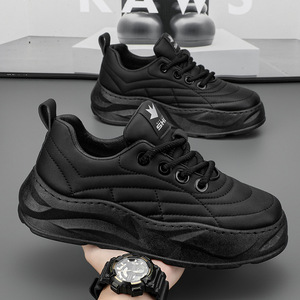 Zapatos Deportivos de Invierno para Hombre, con Cordones, Versátiles, Modernos, con Suela Gruesa, Ligeros, Transpirables, que Aumentan la Estatura, Antideslizantes - Product Image 2