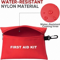 Kit de premiers secours médical d'urgence compact de 176 pièces pour les premiers achats, personnalisable, pour voyage et poche