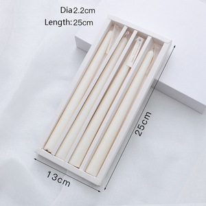 <span class=keywords><strong>เทียน</strong></span>พาราฟินแท่งยาวแบบนอร์ดิกทำมือเป็นมิตรต่อสิ่งแวดล้อมสำหรับงานแต่งงานงานเลี้ยงอาหารค่ำในเทศกาลคริสต์มาส - Product Image 6