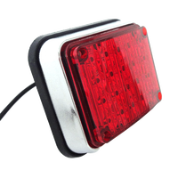 Feux périmétriques carrés à LED 12V pour ambulance, feux stroboscopiques d'urgence à montage en surface à LED pour ambulance, feux latéraux extérieurs à LED pour ambulance