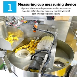 Machine de remplissage et <span class=keywords><strong>d</strong></span>'emballage électrique pour poudre, avec pesage, pour poivre, protéines, amidon de maïs, compatible avec sachets, boîtes, feuilles, ceintures, PLC - Product Image 3
