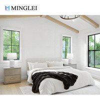 Fenêtre en vinyle de style américain personnalisée, fenêtre à guillotine simple en PVC blanc de haute qualité pour hôtel, appartement
