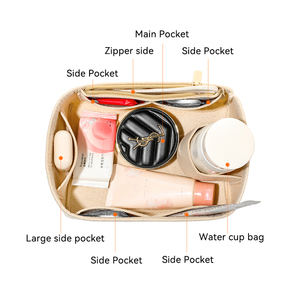 Organizador de tela grande para <span class=keywords><strong>bolsos</strong></span> Speedy Tote de fieltro, solución de almacenamiento para cortinas, organizador de carteras, bolsa de maquillaje, organizador interior de bolso. - Product Image 3