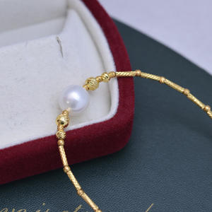 Zhuji Danshui 9-10mm White S925 Silver Radish <b>Bracelet</b> Strong Light <b>Fine</b> Flaws Wholesale Radish Jewelry Elegant Pearl <b>Bangle</b> - Product Image 3