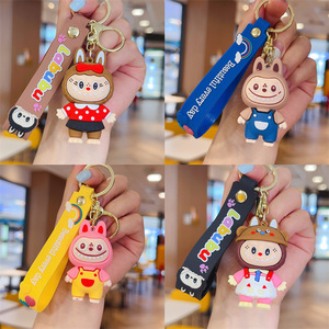 Hot thiết kế mới Unicorn nhựa Keychain dễ thương phim hoạt hình nhỏ dâu gấu Búp bê đồ chơi Mặt dây chuyền Keychain - Product Image 4