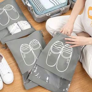 Wholesale Travel <b>Shoe</b> <b>Storage</b> Dust Bag Drawstring Non-woven Reusable Customizable Color & Logo Silk Screen Printing - Product Image 1