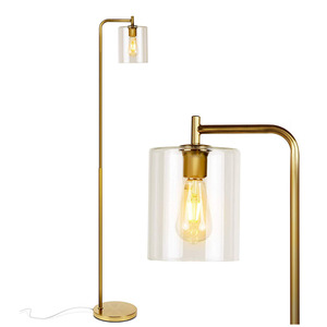 Lampada Da terra per Soggiorno camera Da Letto In Piedi <span class=keywords><strong>Luce</strong></span> Industriale con Appeso Lampada Paralume In Vetro/Vintage Alto Palo Da Incasso - Product Image 2