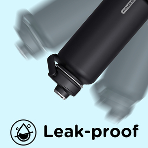 Bouteille d'eau isotherme en acier inoxydable à large ouverture FAYREN avec sac de transport et paille, idéale pour le sport et les activités de plein air - Product Image 4