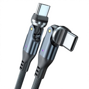 <span class=keywords><strong>Cable</strong></span> de <span class=keywords><strong>Datos</strong></span> Giratorio Tipo-C XXD de 240W, Doble Rotación de 540°, Conductor de Cobre Puro, Revestimiento de Nailon Tejido, Carga Rápida de 48V 5A - Product Image 1