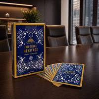 Cartes à Jouer Personnalisées Tianyou Jingtiel avec Embossage et Boîte en Papier Finition Brillante pour Usage Familial, Jeu de Cartes de Collection