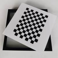 Plat Kalibrasi Papan Catur Kaca 8-4 Titik Marmer 6mm untuk Inspeksi 3D dan Printer 3D